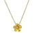 Diamond Kalachuchi Necklace with Chain, Small, Shiny Finish (available in yellow, white, and rose gold)