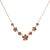 Diamond Kalachuchi Necklace, Assorted Sizes, Satin Finish (available in yellow and rose gold)