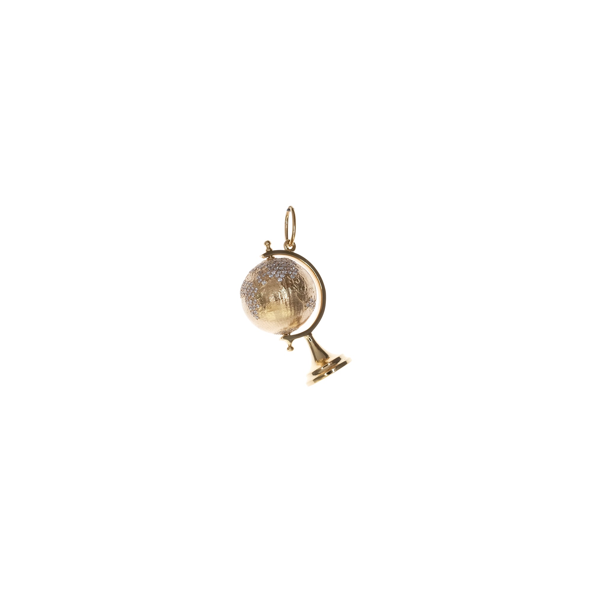 Globe Pendant with Diamonds