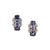 Blue, Silver, and Lavender Spinel Earrings