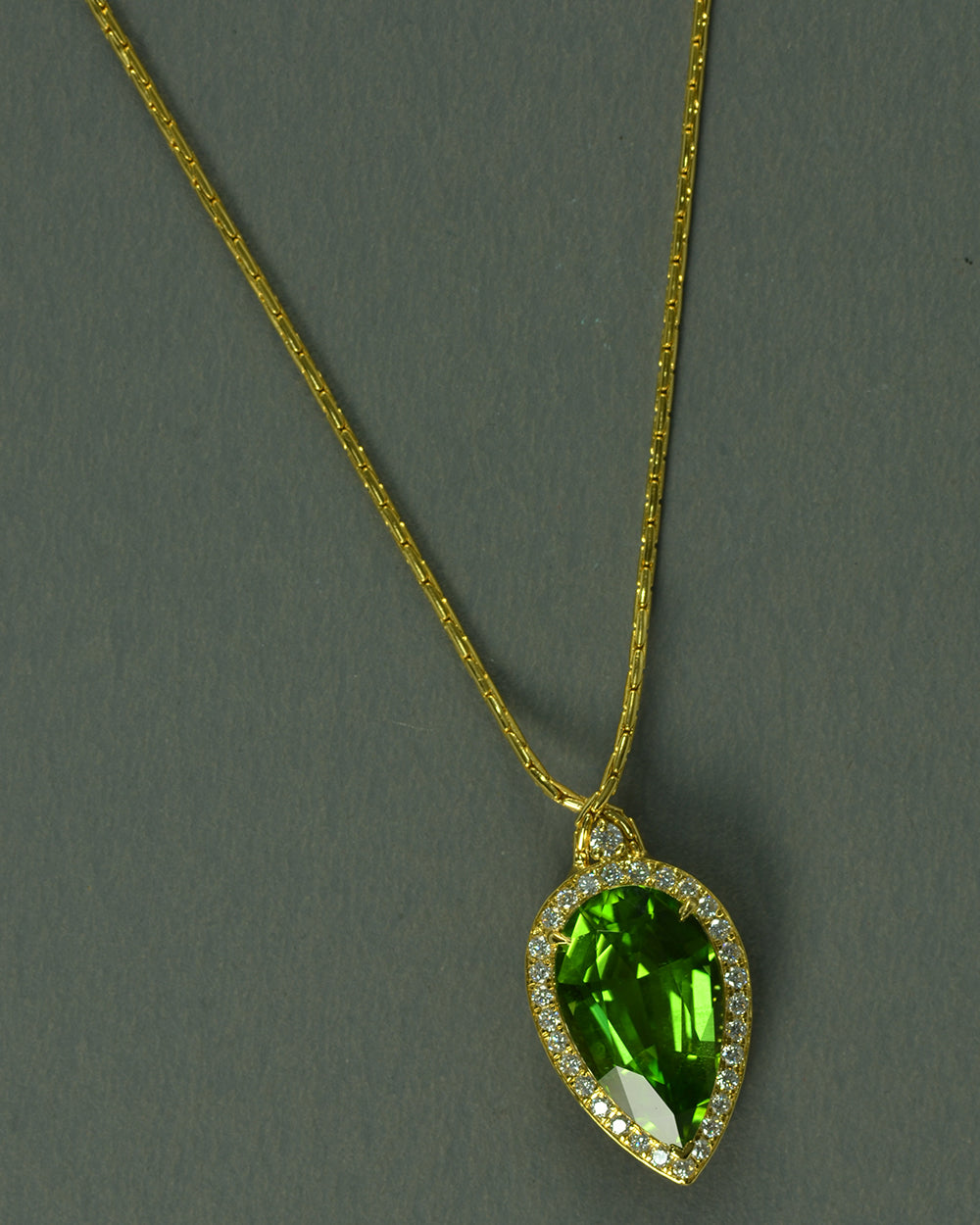Fine Burmese Peridot Necklace