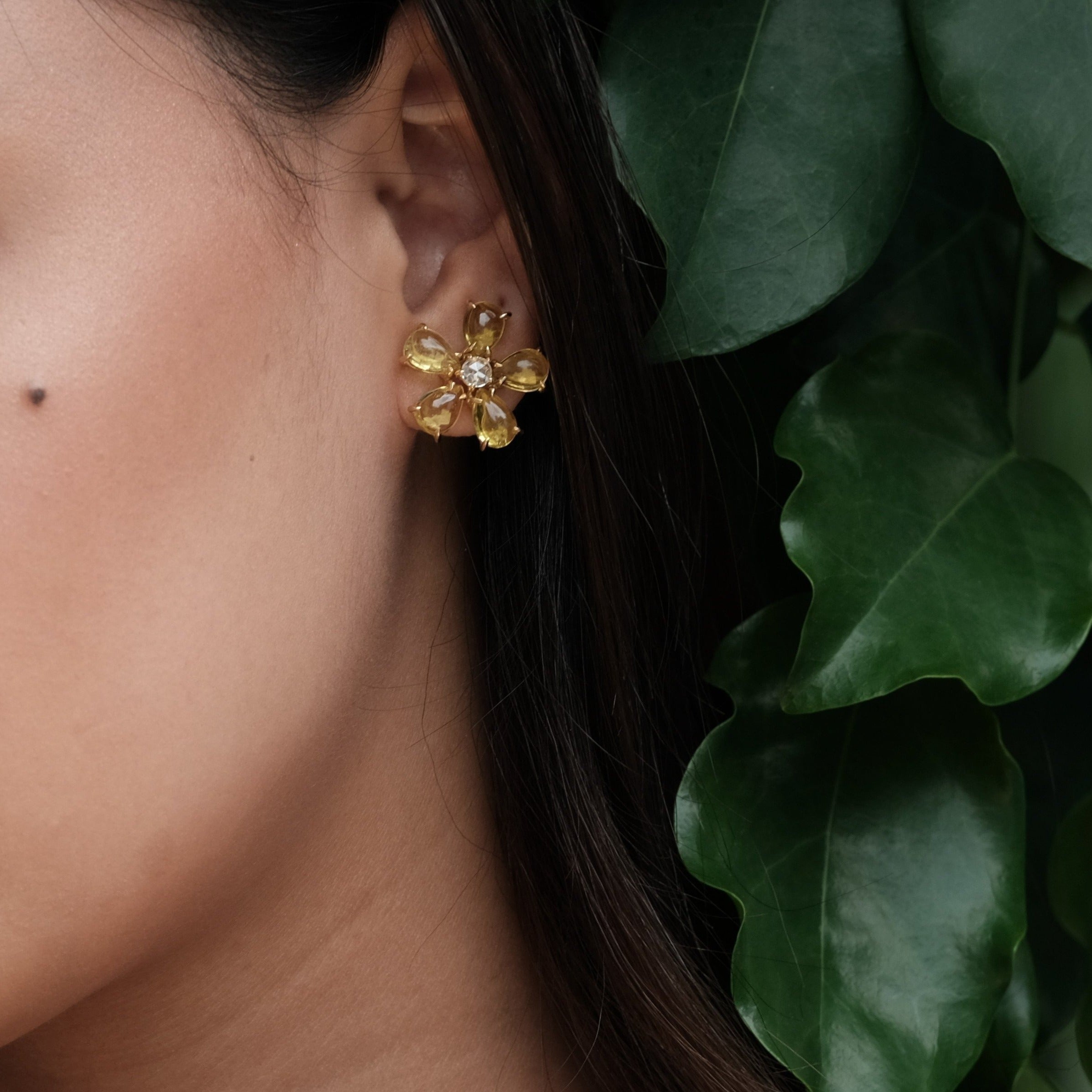 Yellow Tourmaline Earrings