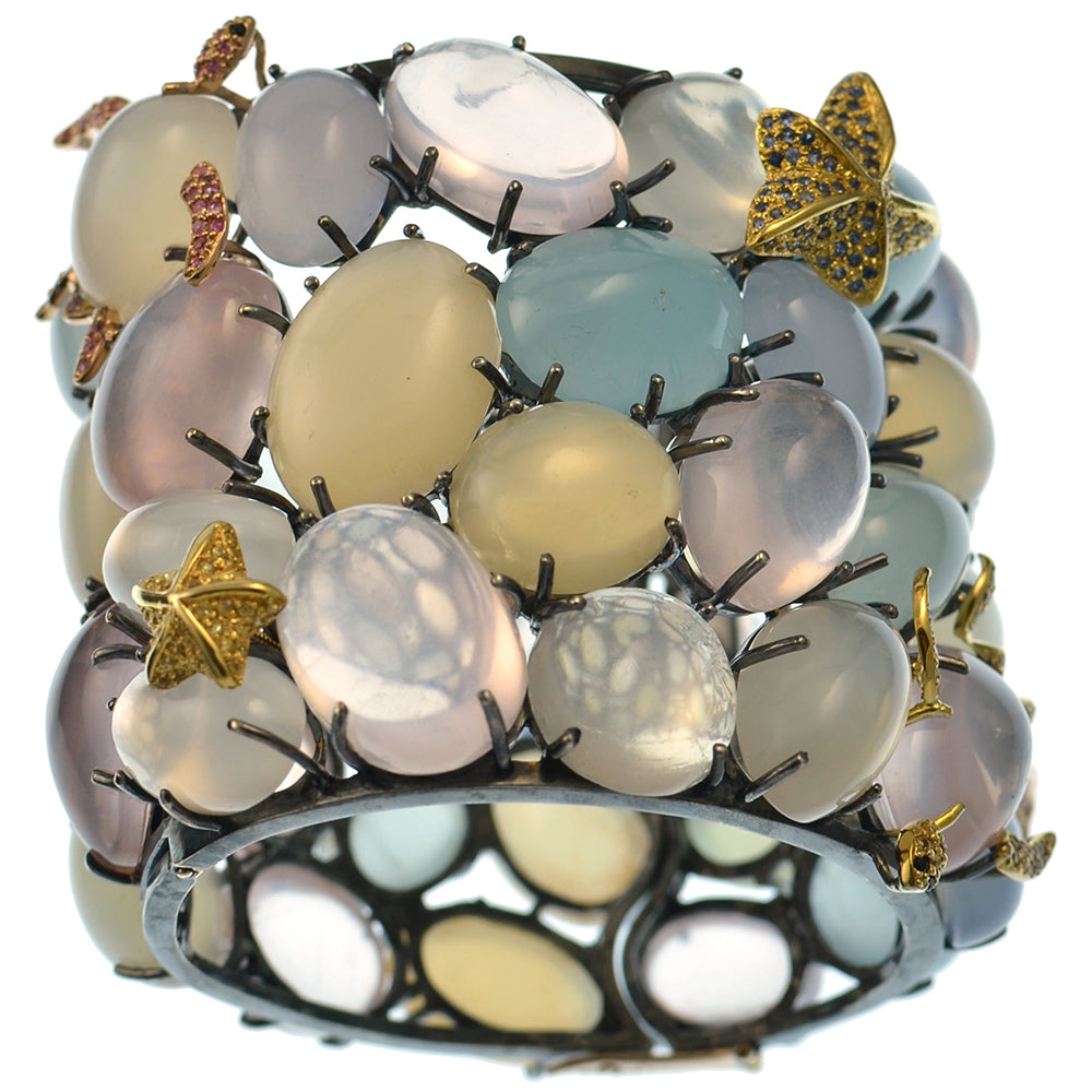 Sea of Moonstone Bangle