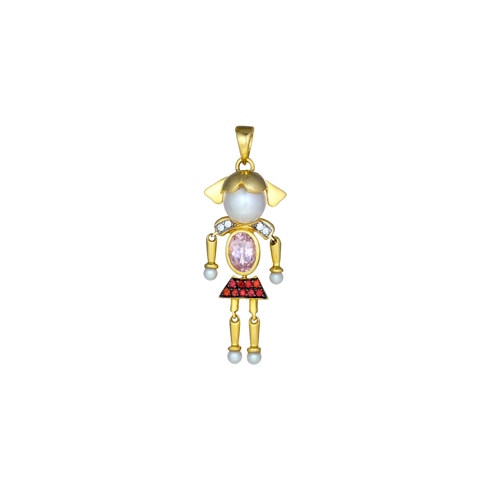 Mini-me Girl Pendant with Short Hair