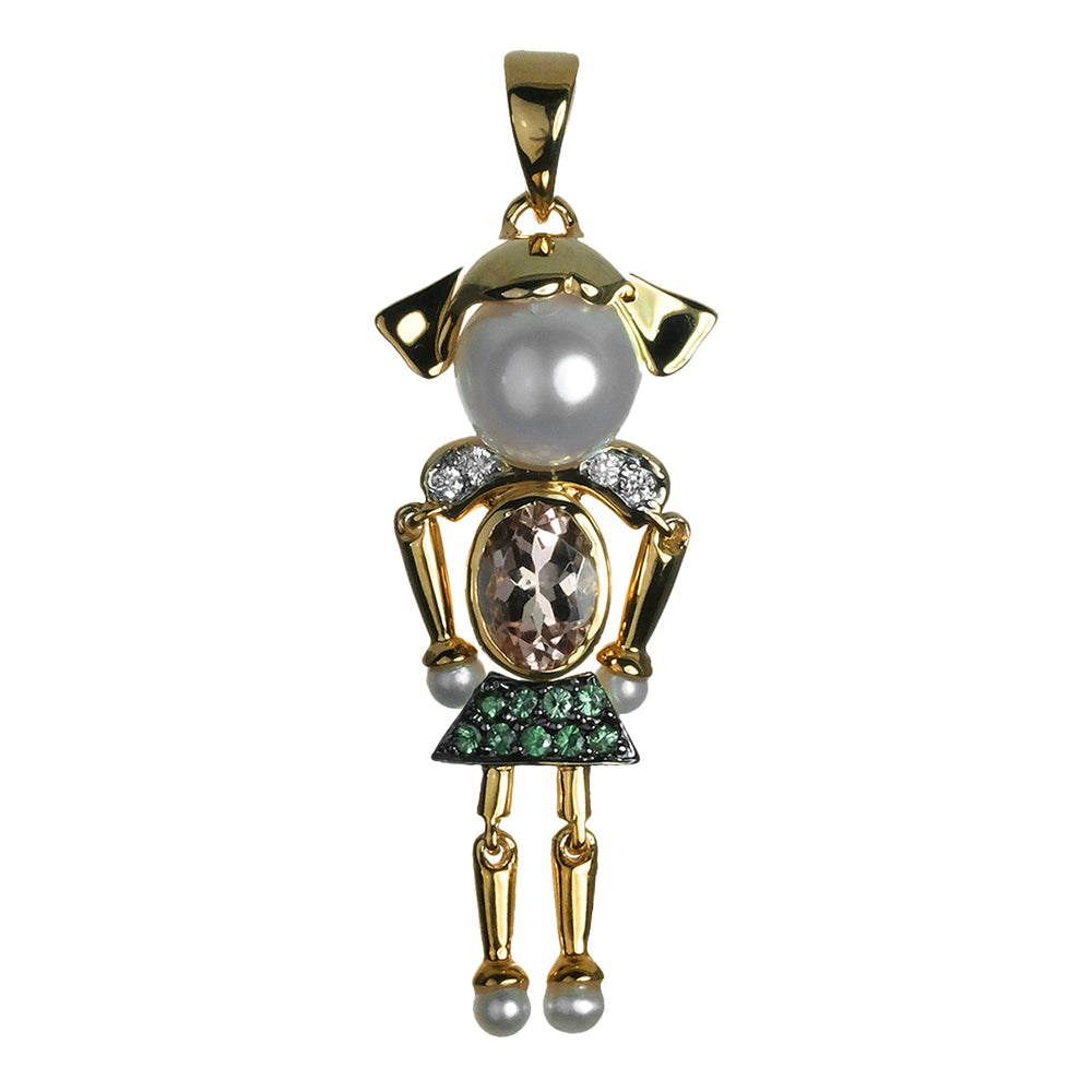 Mini-me Girl Pendant with Short Hair