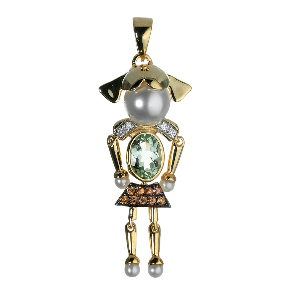 Mini-me Girl Pendant with Short Hair