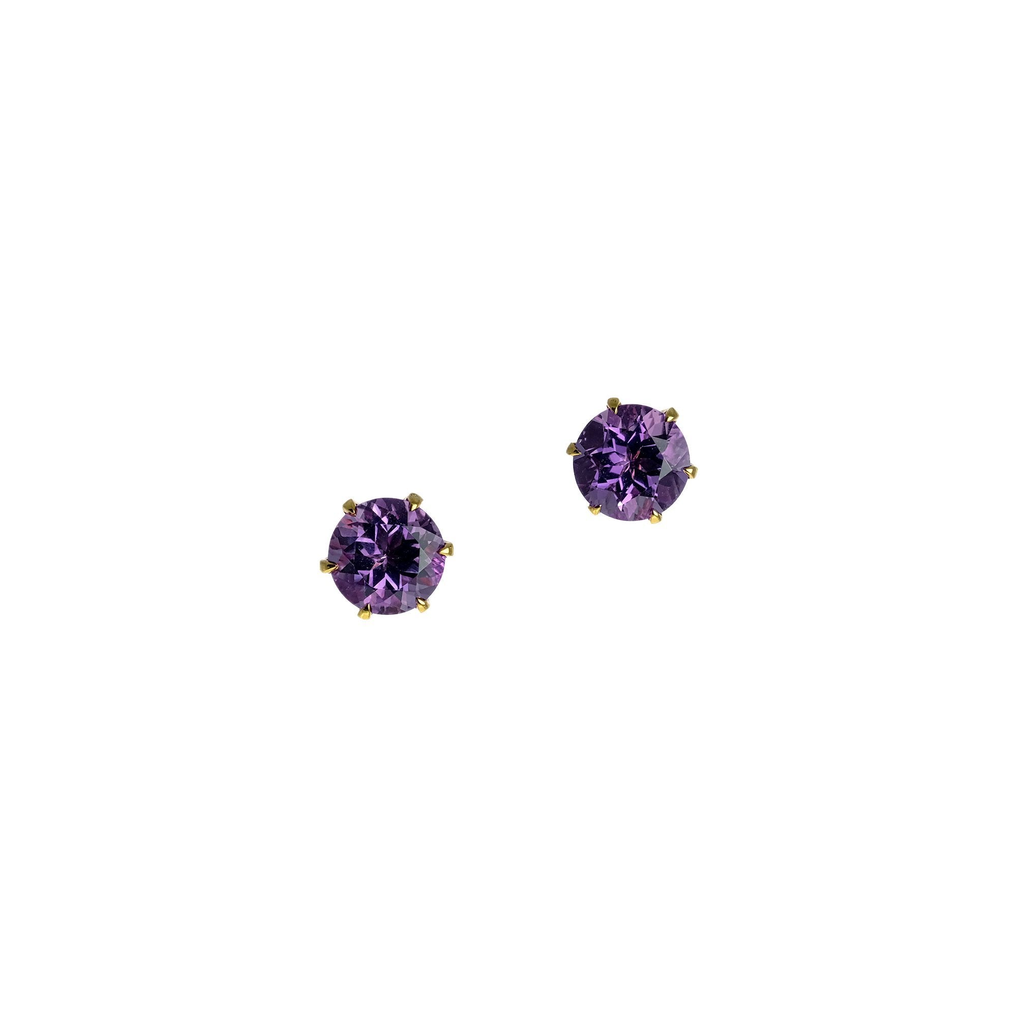 Amethyst Studs, 2.50 carats