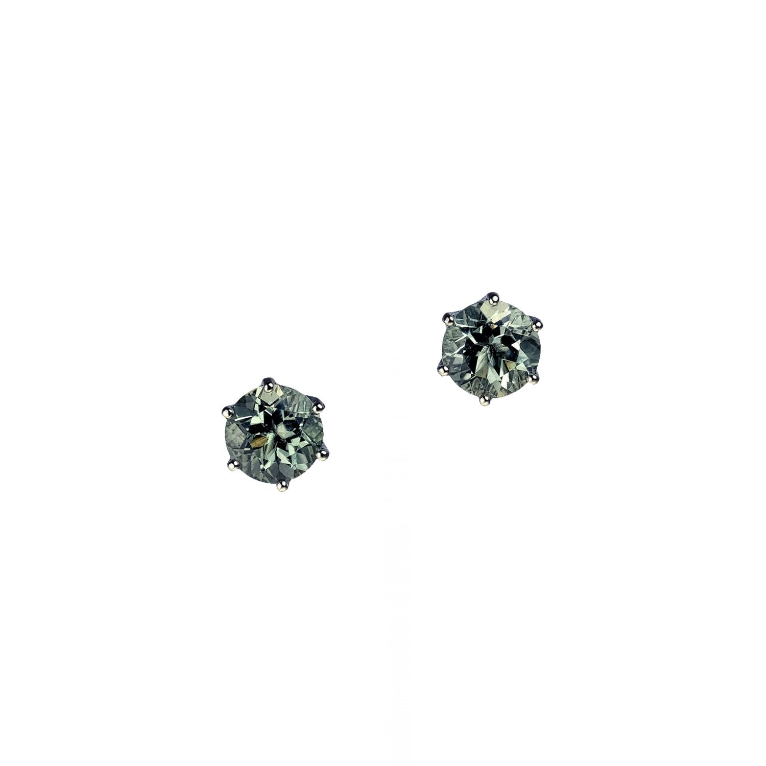 Prasiolite Studs, 2.47 carats