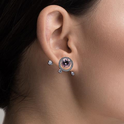 Morganite Studs, 2.93 carats