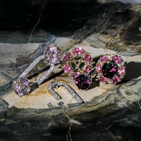 Morganite Studs, 2.93 carats