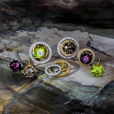 Morganite Studs, 2.38 carats