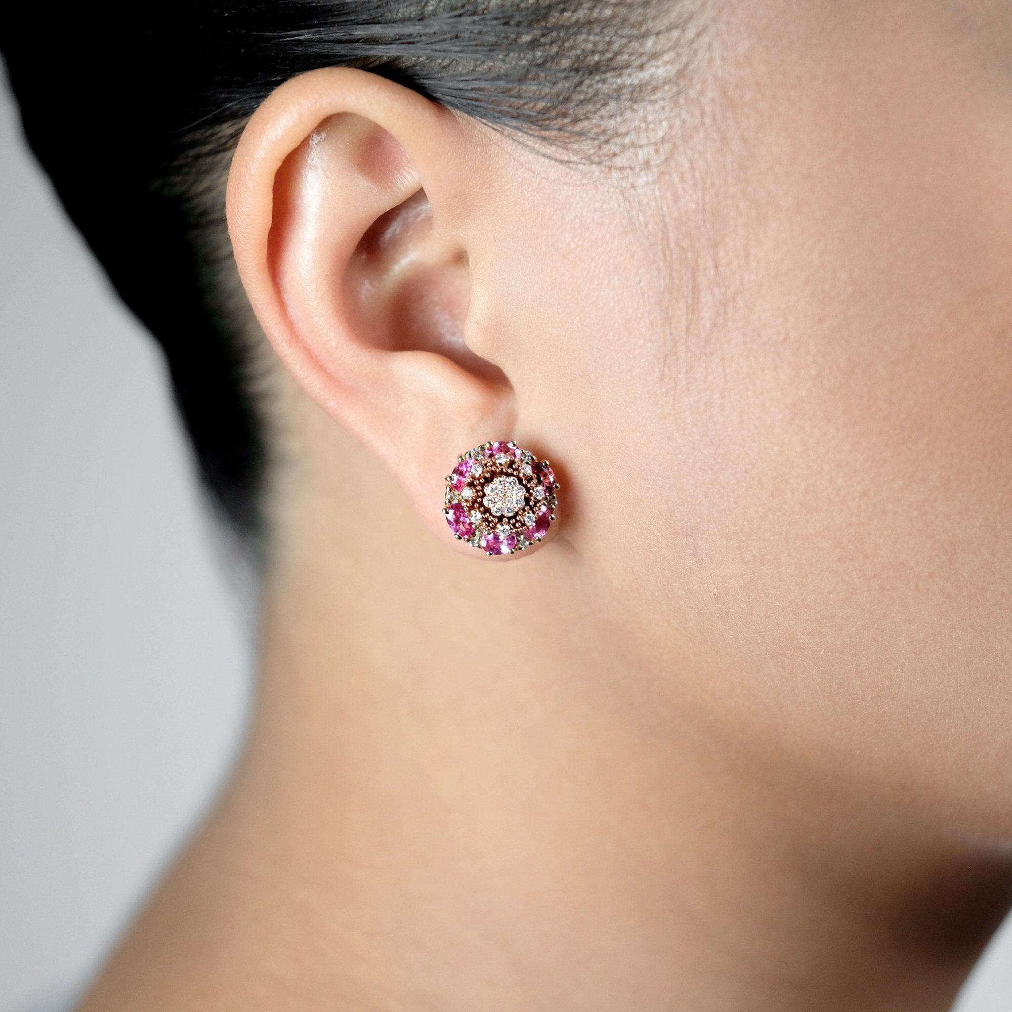 Pink Spinel Jacket, 13mm, YG