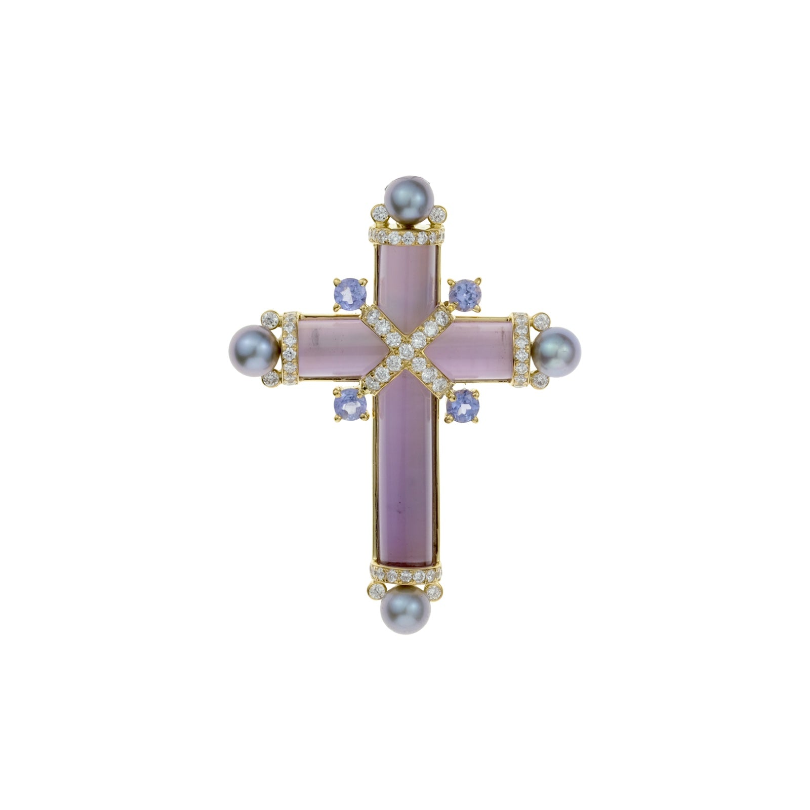 Amethyst Cross Pendant