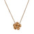 Diamond Kalachuchi Necklace with Chain, Small, Satin Finish (available in yellow, white, and rose gold)