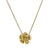 Diamond Kalachuchi Necklace with Chain, Small, Satin Finish (available in yellow, white, and rose gold)