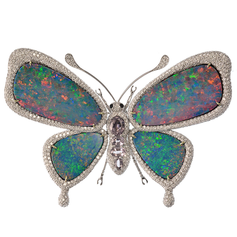 Opal and Spinel Butterfly