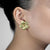 Diamond Kalachuchi Earring, Medium, Satin Finish (available in yellow, white, and rose gold)