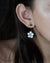 Mother of Pearl Kalachuchi Earring Lock Jacket, Small, with White Diamond (Available in yellow, white, and rose Gold)