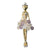 Ballerine with Amethyst and Crystal Flowers