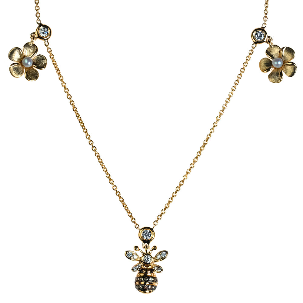 Kit Heath | Blossom Flyte Midi Honey Bee Necklace – Maudes The Jewellers