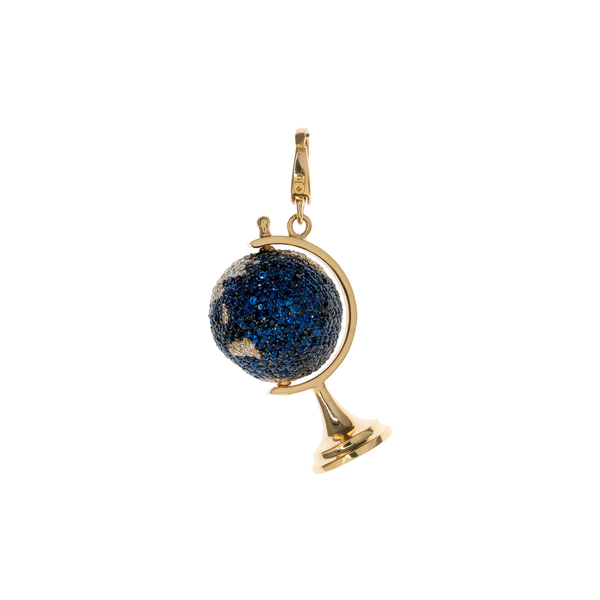 Globe Pendant with Blue Sapphires