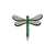 Green Tourmaline Dragonfly Pendant/Brooch