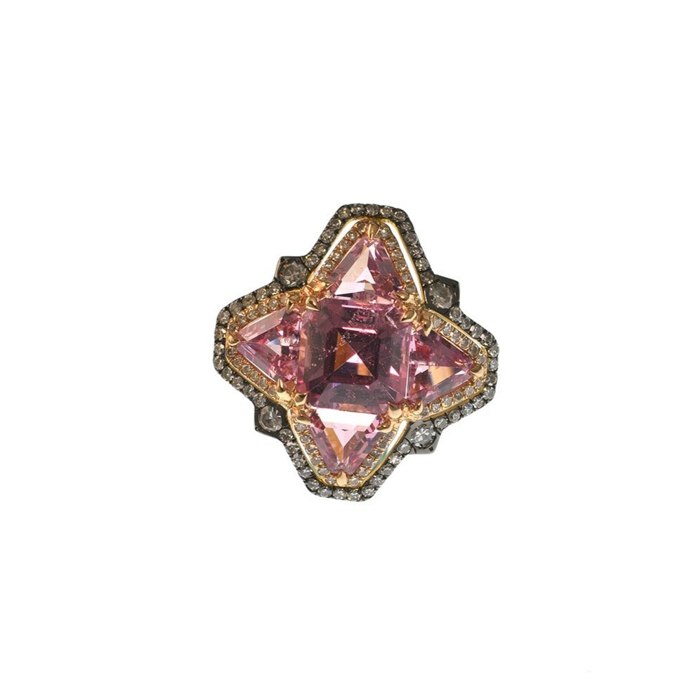 Pink Spinel IVY Ring