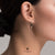 Malaia Garnet and Diamond Hook Earrings