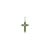 Green Tourmaline Cross Pendant