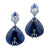 Sapphire and Moonstone Earrings