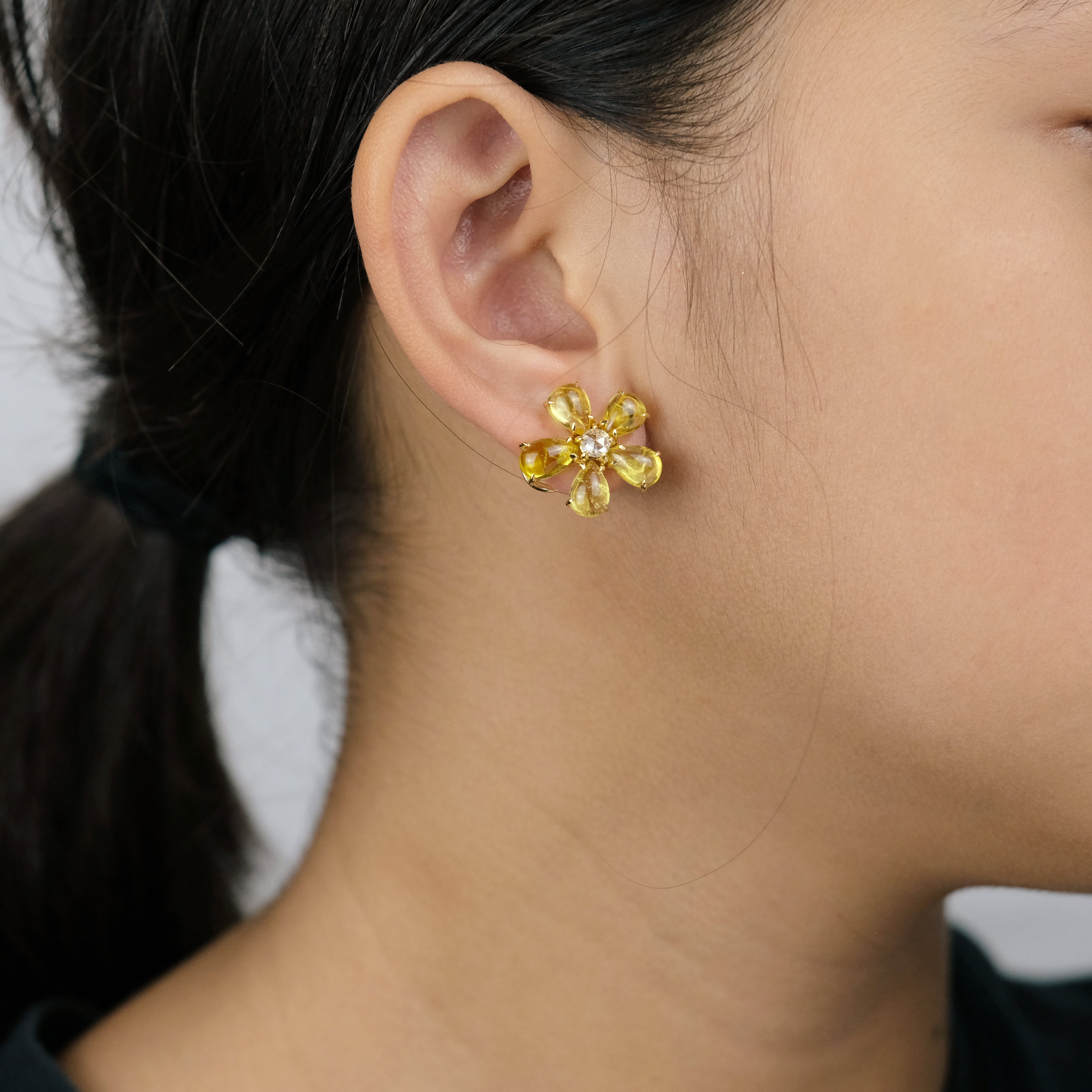 Yellow Tourmaline Earrings