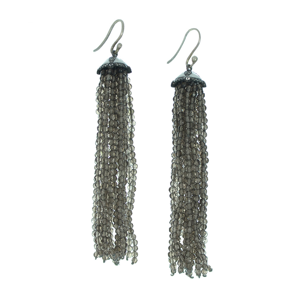 Smokey Quartz Beads Tassel