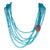 Necklace with Apatite Beads and Pave Pink Sapphires