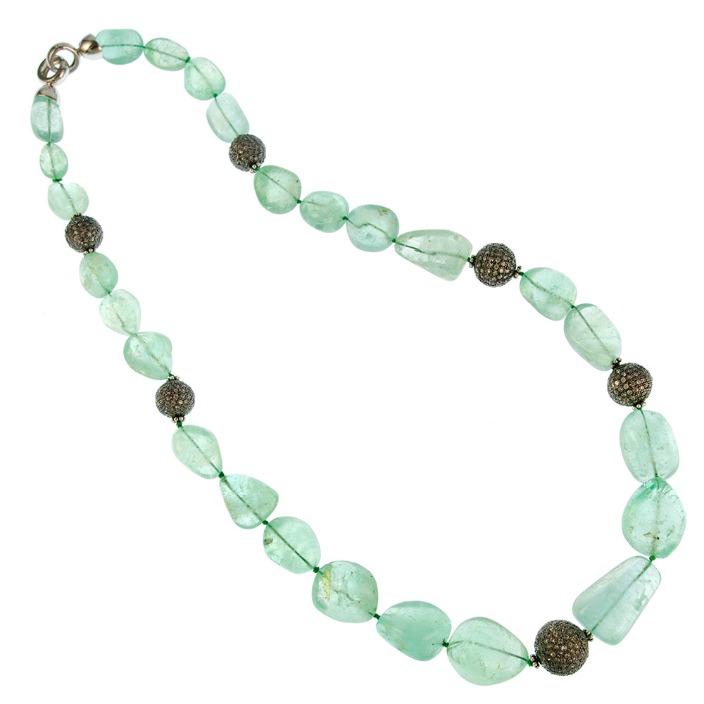 Green Emerald Beads Necklace