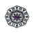 Purple Garnet, Spinel and Diamond Pin/Pendant