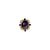 Star Ruby and Diamond Pendant with Rhodolite Garnet Tassel
