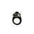 Black Onyx Ring with Smokey Topaz and Sapphires