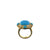 Turquoise and Yellow Diamond Ring