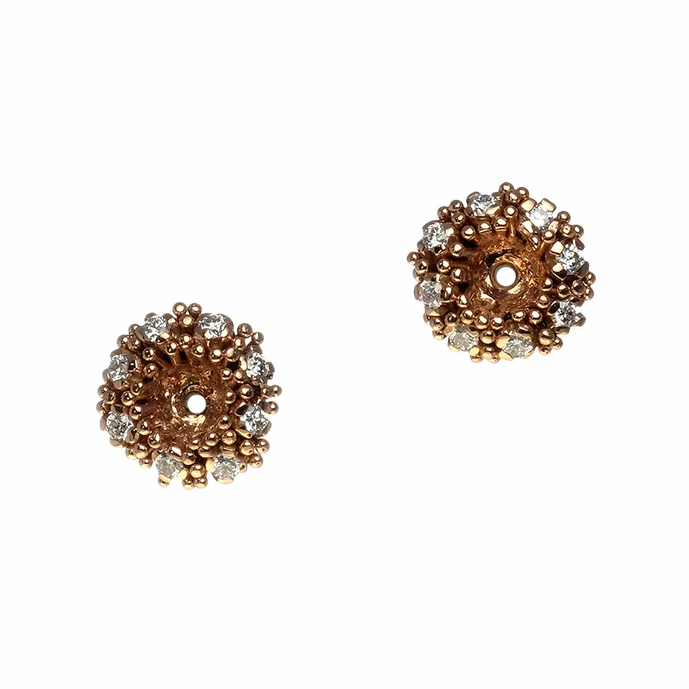 Lotus Earrings in Rose Gold, Medium