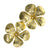 Diamond Speckled Kalachuchi Earring Jacket, Large, Satin Finish (available in yellow, white, and rose gold)
