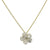 Mother of Pearl Kalachuchi Necklace, Small, with Diamond and Chain (available in yellow, white, and rose gold)