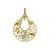 Mother of Pearl Cut-out Kalachuchi Pendant, with Diamonds