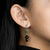 Jade and Black Diamond Briolette Earrings