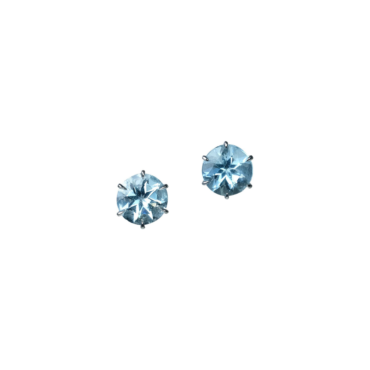 Aquamarine Studs, 4.91 carats