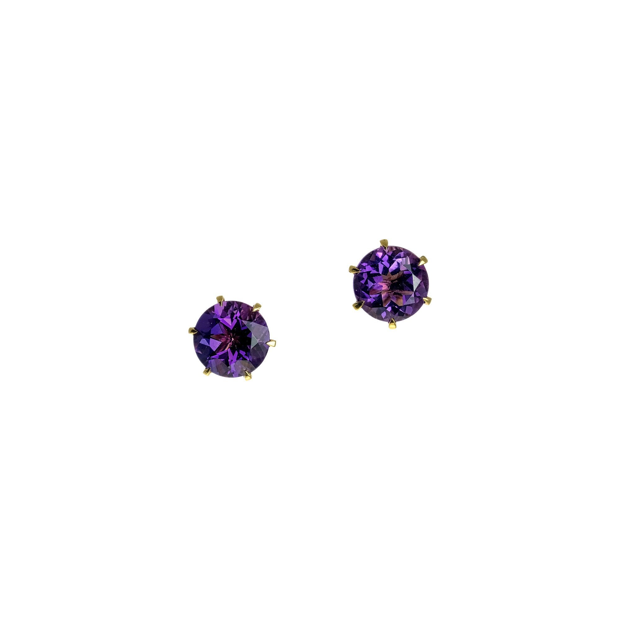 Amethyst Studs, 2.99 carats