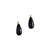 Black Spinel Drops, 17mm, YG