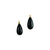 Black Spinel Drops, 23mm, YG