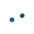 Blue Topaz Studs, 3.69 carats